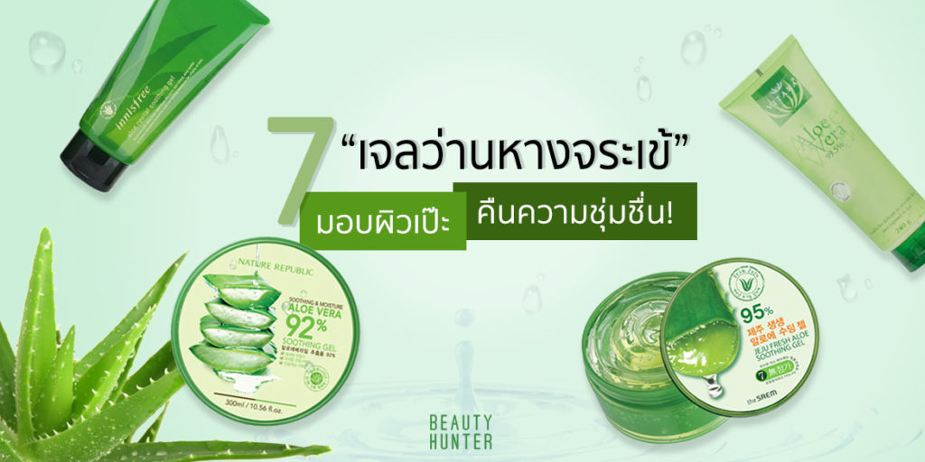 คุณค่าที่คุณต้องเปย์! 7 “เจลว่านหางจระเข้” ใช้แล้วผิวเป๊ะ ชุ่มชื่นเบอร์สุด