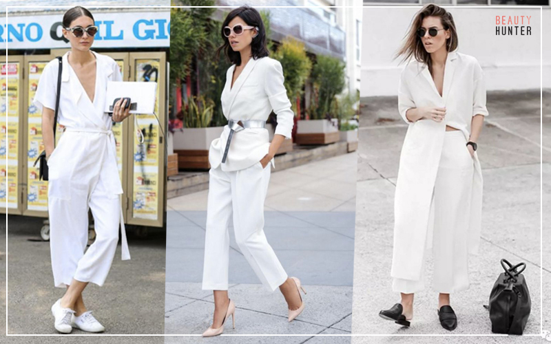 total white look